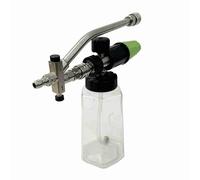 CFTGIW Accesorio de Doble Conector de Cañón de Espuma, Accesorio de Doble Punta para Lavadora a Presión de Acero Inoxidable para Cañón de, Resistencia de Conexión Rápida de 1/4 '' que Garantiza