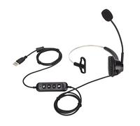 CFTGIW Ajuste de Volumen de Auricular del Teléfono H360-3 USB -3 Auriculares de una Sola Cara con Enchufe USB para el Centro de Llamadas Puede Ser Retorcido para Hacer Auriculares con el Teléfono