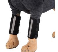 CFTGIW Almohadillas para Las Piernas Delanteras del, par de Protectores de para Perros, Coderas, Rodillas para Perros o Estabilizadores de Cirugía Envolturas de CompresiónEnvolturas para Las (L)