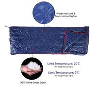 CFTGIW Bacilínea de Dormir de Goose Ultralight Single Preson con Bolsa de Almacenamiento para Caminar para Acampar el Mochilero de Montañismo Bagoutdoor Baghikiking Baghikiking Spring800