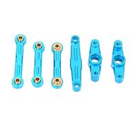 CFTGIW Barra de Dirección del Coche RC Aleación de Rendimiento Mejorado Piezas de Mejora del Conjunto de Dirección para el Coche TT02 RC Please It The i Barra de del Actualización de la de del (Blue)