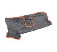 CFTGIW Batrocarril para Perros Gris Absorbante Completamente Envuelto Secado Rápido de Poliéster Suave de Perro Engrosado para la Piscina del Hogar L Fibra de Material Fino y Es Bañera de de Que Se