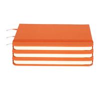 CFTGIW Bloc de Notas de Negocios de PU, Agenda con Correa de Tapa Dura para Suministros Escolares de Oficina, Tinta, Diario Portátil con Marcapáginas de Cinta, 3 uds. (ORANGE)