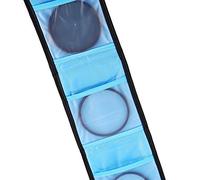 CFTGIW Bolsa con 3 Bolsillos, Billetera para Filtro de Cámara, Adaptador de Lente, Funda Tipo Billetera con Filtro de Lente, Bolsa de Almacenamiento con Anillo, Estuche para Guardar o Filtros