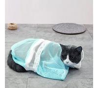 CFTGIW Bolsa de Baño para Gatos Bolsa de Aseo de Malla de Ducha para Gatos Transpirable con Asa para Bañarse Inyección para Recortar Uñas y Blanquear la Pierna de su Gato Que z de Baño para Red de