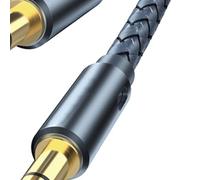 CFTGIW Cable Adaptador Macho a Macho 2 M Sin Pérdida de Transmisión Buen Blindaje Interferencia Adaptador de 3 5 Mm con un Cable a a 3 5 Mm a