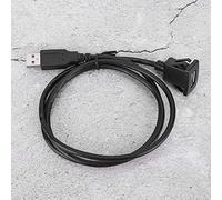 CFTGIW Cable Adaptador USB 2.0 para Salpicadero, Extensor de Puerto único Cable Adaptador USB 2.0 para Salpicadero, de Extensión de Puerto único para Coche, Motocicleta, 1 M de Longitud, PVC Const