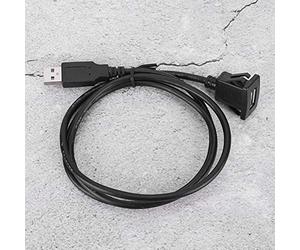 CFTGIW Cable Adaptador USB 2.0 para Salpicadero, Extensor de Puerto único Cable Adaptador USB 2.0 para Salpicadero, de Extensión de Puerto único para Coche, Motocicleta, 1 M de Longitud, PVC Const