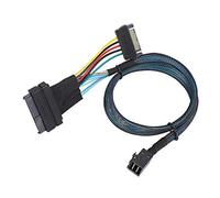 CFTGIW Cable SAS SFF8643 a SFF8639 15P Power Line Mini Server Connector HDD Adaptador con Alimentación 15P Este Diseñado SAS 12GB/s Mini U 2 Plug (SFF?8639 CableHard Disc Data