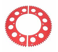 CFTGIW Cadena de 35 Eslabones, Piñón Dividido de 71 Dientes, Diseño | Construcción de aleación de aluminio, Ligero para karts, Fácil reemplazo de engranajes, Ideal para mini bicicletas
