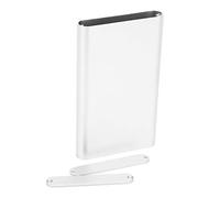 CFTGIW Caja de Aleación de Aluminio de 0.512 X 2.402 X 3.937 in, Resistente Al Agua, Caja de Proyecto para Placa de Circuito, Decodificador GPS, Chorro de, Oxidación, Plata, Superficie y (plata