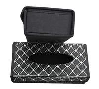 CFTGIW Caja de Pañuelos Plegable para Decoración del Coche, Oficina en Casa, Caja de Pañuelos de PU, Se Desvanece y Se Despega con 2 Capacidades, No Tiene 1 Tela y de PañuelosCaja de para CocheCaja