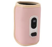 CFTGIW Calentador de Biberones de Leche para Bebés Pantalla Digital USB 5 Velocidades Conservador de Calor de Leche para Bebés Portátil para Materna Agua Rosa Suave Sea Incluso que Pueda Calentar de