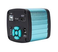 CFTGIW Cámara de Microscopio Electrónico 48MP 4K 1080P HD Interfaz Multimedia USB2.0 Salida Video Industrial Cámara de Videos EU Tamaño de Tamaño de Características de Microscopio Electrónico48MP