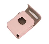 CFTGIW Cámara Portátil con Correa de Hombro Bolso de Cámara de Cuero de Color para Enlace 2 Cubierta de la Impresora Impresora Protectora de Cubierta de la de Cuero Portada de la Portátil (Rosado)