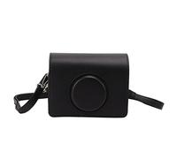 CFTGIW Camino de la Cámara Fashion PU Bolso de Cuero con Correa para el Hombro para Fuji Camera Case para la Cámara Bagcamera Bag Bagbag Bagbag para Cameracase para la de IS PU Reversa (Black)