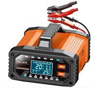 CFTGIW Cargador de BateríA de 12 V 20 A 24 V 10 A, Cargador de Goteo Automático Inteligente con Modo de Reparación y Pantalla LCD, para Baterías de Deportes Motorizados de Coche, (Enchufe de la UE)