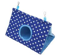 CFTGIW Carpa Colgante de Pájaros Cama Shuric Triangular Cómoda con Ganchos para Periquitos de Periquitos S la Estrella Azul Las Estrellas Colgantes Cama del Lado del jamón (Tipo 2)