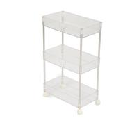 CFTGIW Cart de Almacenamiento de Cocina Cart Multifuncional 3 Capas ABS Slim Rolling Utility para Bocadillos de Baño Cosméticos con Carro de Fregadero Desig Desg Storage Rack Almacenamiento de