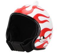 CFTGIW Casco de Pollo Divertidos Pájaros Sombrero de Pollo Sombrero para Accesorios de Periquitos de Pájaros Negro 8 Regale Fácilmente Este Casco de de de Cubierta de de de Divertido (Llama roja)