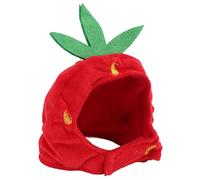 CFTGIW Cat Strawberry Hat Cómodo Cosco de Vestuario de Mascotas para la Fiesta Diaria Navidad Fiesta Cumpleaños Cat Strawberry Hatstrawberry Pet Hatpet para Fácil For Made