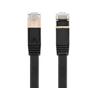 CFTGIW CAT7 RJ45 600MHz Patch Cable de LAN Blindado Cable Ethernet de Ethernet 15m 4 Blindado RJ45 LAN CAT7 Plano (1m / 3.3 pies)