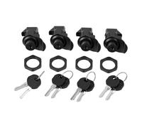CFTGIW Cerradura de Caja de Herramientas para Camión, Color Negro, Pulsador de Rebote Automático, Pestillo de Guantera para Carros de