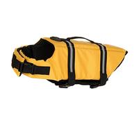 CFTGIW Chaleco Salvavidas para Mascotas Malla Reflectante Transpirable Chaleco Salvavidas Portátil para Perros para Paseos en Bote, Natación y Playa Amarillo M Make It Your See GLO para MascotasDog