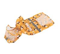 CFTGIW Chubasquero para Perros, Reflectante, Transpirable, Ligero, con Patrón de Abeja, Chaqueta Impermeable para Cachorros con Capucha para Senderismo, Acampar, Caminar, XXL Es lo Suficientemente