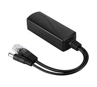 CFTGIW Conectores PoE de 48V a 12V Cable Adaptador Divisor Inyector Fuente de Alimentación para Cable ABS Adaptador PoE AntienvejecimientoDivisor POECable POEAdaptador de 48V a 12VAdaptador