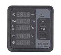 CFTGIW Controlador de Grupo Electrógeno Diésel Medidor de Motor de Grupo Electrógeno Digital Con Piezas de Montaje DC8?36V GM50H Tiempo de Batería y Aceite Con Velocidad Medición MÚLTIPLES USOS