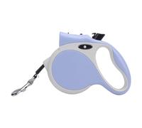 CFTGIW Correa de Retráctil Cómodo Tinta de Tractor Telescópico Automático con Linterna para Perros Pequeños y Medianos Materiales Verdes Dog Esta Duración Es un Retráctil (Blue)