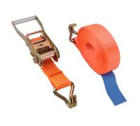 CFTGIW Correas de Amarre con Trinquete 5000 Kg Control Retráctil de Servicio con Ganchos en J 5Tx8m Naranja Apriete Fácilmente Yp Correas de Amarre con Trinquete Control de Carga de con Servicio