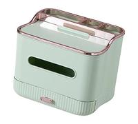 CFTGIW Cubierta de Caja de Papel Soporte de Papel Facial Multifuncional Decorativo con Bandeja para Mesa del Hogar El Blanco Agrega un Soporte Táctil Elegancia Caja Decorativa de la Habitación (GREEN)