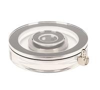 CFTGIW Disco de Piedra de Aire para Acuario, Transparente, Aumenta el Oxígeno, Silencioso, Acrílico, Difusor de Burbujas para Tanque de Peces, para Agua Dulce, Agua Salada, 8 Cm/3,1 Pulgadas, (L)