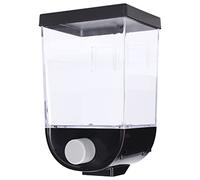 CFTGIW Dispensador Cuadrado de Alimentos Secos Contenedor de Almacenamiento de Granos Montado en la Pared Dispensador de Cereales Con Cuentas para Lavandería para Cocina 1.5L que Se Coloca allí Con