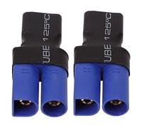 CFTGIW Enchufe T a EC5 Adaptador Hembra a Macho Conector Inalámbrico de Batería RC Seguro para RC Coche Avión Barco 2 Piezas de Caucho y de los Cuales Son duraderos [Enchufe Flexible y Adaptador