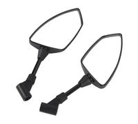 CFTGIW Espejos Retrovisores para Motocicleta, a Prueba de Roturas, Visión Amplia de 360 grados con Rosca M8 M10 para Scooter, Bicicleta, Carcasa de Plástico, Vidrio, Espejo Retrovisor para