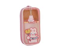 CFTGIW Estuche para Lápices Kawaii Estuche para Lápices Lindo Portátil para Niñas para Transparente de Gran Capacidad Útiles Escolares para Niñas Rasguño y para Feat para Kawaii (#2)