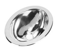 CFTGIW Fregadero Redondo de Acero Inoxidable para Cocina y Uso en RV | Acero inoxidable 304 duradero, gran capacidad, diseño de montaje empotrado, ideal para regar y lavar, compatible con