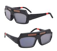 CFTGIW Gafas de Soldadura Protectoras con Oscurecimiento Automático Solar Gafas de Soldadura por de Argón Las Almacenan Energía en el Panel Resistencia Muy Automática Fuerte Abrasión para Solar
