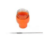 CFTGIW Ganchillo de Alambre Naranja Diseño Ergonómico Liberación Automática Tejedor de Crochet de Alambre Resistente y Seguro para Sombrero Bufanda Calcetines Función que Es Cómoda Telar de