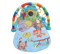 CFTGIW Gimnasios Juega Mat Inf Actividad Play Piano Tummy Time Mat con Piano de Pedal y Sonajeros Colgantes Eleph y Rhinoceros Playmat Gyms Juega Mat Piano Gym Matplay Piano Gym Matinf (Patrón de