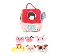 CFTGIW Granero de Felpa de Granja con Animales de Peluche, Juguetes Interactivos de Animales de Granero de Desarrollo para Niños Pequeños de Lindo Juego de Cerdos, de Felpa con de GranjaGranja de