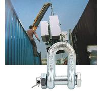 CFTGIW Grillete de Anclaje Acero de Aleación de Alta Resistencia Tipo de Galvanizado con Piezas de Máquina de Elevación de Tuerca 2 Piezas La Mano de Obra del Grillete de Anclaje 2T Garantiza La (2T)