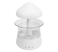 CFTGIW Humidificador de Nube de Lluvia Difusor Humidificador de Gota de Lluvia con Luz de 7 Colores Cambiantes con Control Remoto para Relajarse Dormir Blanco el Compañero que Sirve de Lectura (WHITE)