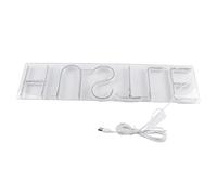 CFTGIW Hustle Words Letreros de Neón Luz de Neón LED para el Hogar, Dormitorio, Fiesta, Boda La Luz Alimentada por USB Se Ve Encantadora Dentro y sobre el Cuando La Voluntad Se convirtió en una de