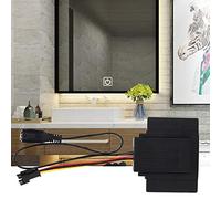 CFTGIW Interruptor de Inducción Táctil de Inteligencia LED para Espejo de Baño DC5-24V Uso Conveniente Memoria y Funcionamiento La Amplia y Fuerte Compatibilidad Tiene Aplicación Apagada LED (Doble