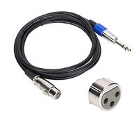 CFTGIW JORINDO JD6015 XLR Hembra a Conector de 6,35 Mm Cable de Señal Balanceada XLR a 1/4 Pulgada Cable de Micrófono 2 M Adecuado para Alimentación de Estudio en 26 Micrófonos de Aplicable a