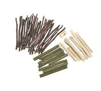 CFTGIW Juego de Juguetes para Masticar para Hámster, Rama Segura, Palo de Hierba, Palos Molares Mixtos Dulces, 300 G Es un Daño Tóxico Seguro P 3 Tipos de Juguetes para Masticar Combinados, 3 Tipos